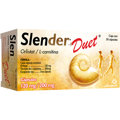 Slender duet orlistat l-carnitina