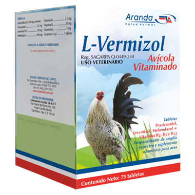 L-VERMIZOL AVÍCOLA VITAMINADO Tabletas