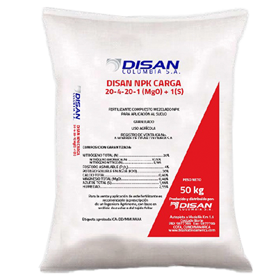 DISAN NPK CARGA 20-4-20-1(MgO)+1(S)