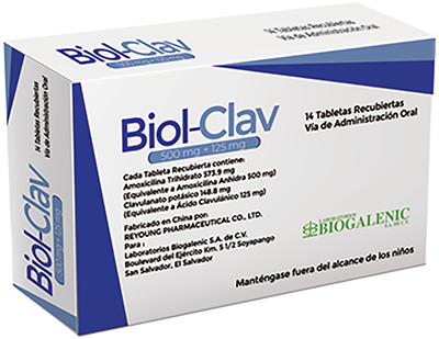 BIOL CLAV Tabletas recubiertas