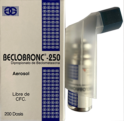 BECLOBRONC 250 MCG AEROSOL Aerosol para inhalación