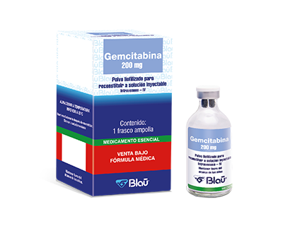 GEMCITABINA BLAU Polvo liofilizado para solución inyectable