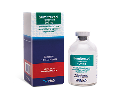 SUMITREXED PEMETREXED 500 MG BLAU Polvo liofilizado