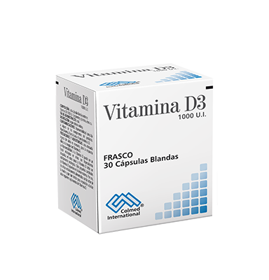 VITAMINA D3 1000 U.I. COLMED Cápsulas blandas