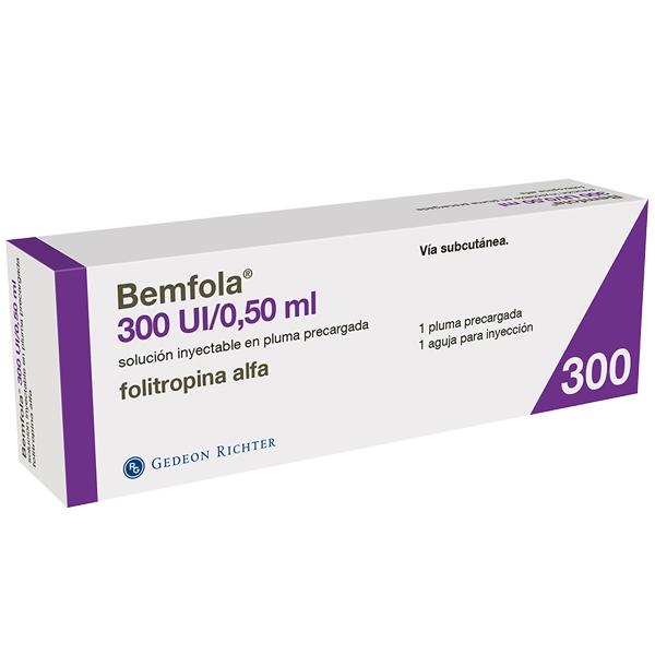 BEMFOLA 300 UI/0,50 ML Solución inyectable