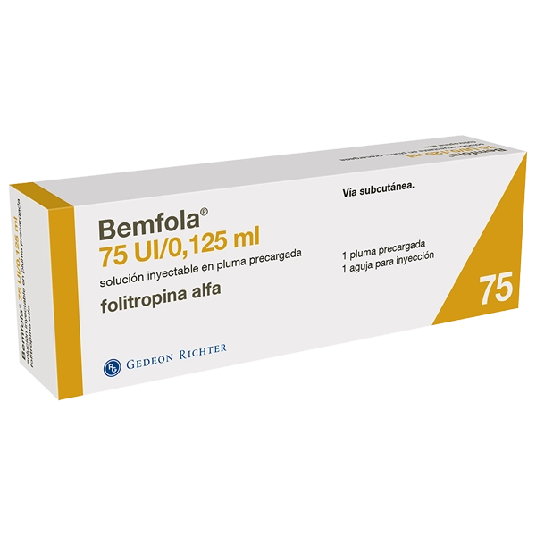 BEMFOLA 75 UI/0,125 ML Solución inyectable