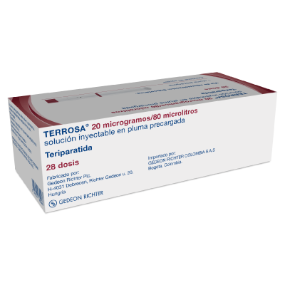 TERROSA 20 MICROGRAMOS/80 MICROLITROS Solución inyectable