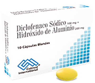 DICLOFENACO SODICO + HIDROXIDO ALUMINIO  COLMED Cápsulas blandas