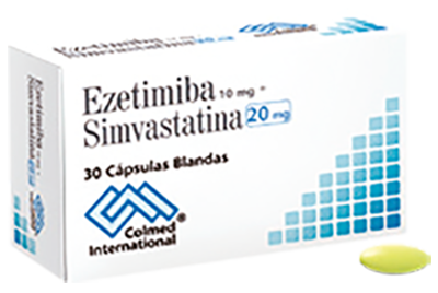 EZETIMIBA + SIMVASTATINA COLMED 10 MG/20 MG Cápsula de gelatina blanda