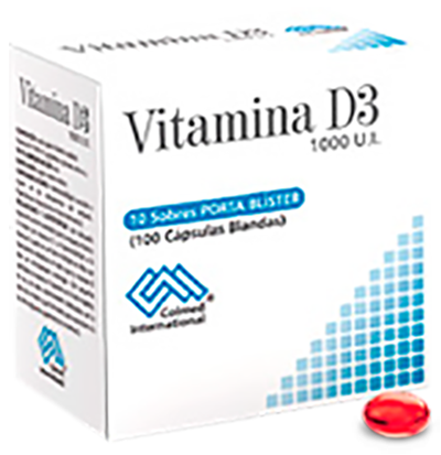 VITAMINA D3 1000 U.I. COLMED Cápsulas blandas