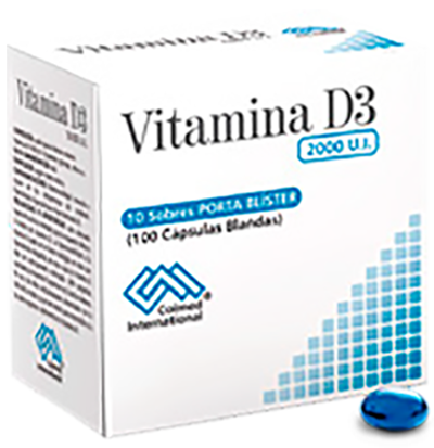 VITAMINA D3 2000 U.I. COLMED Cápsulas blandas