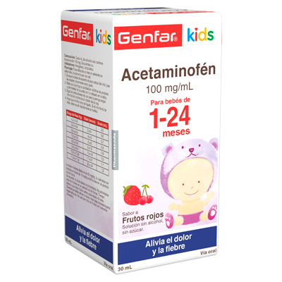 ACETAMINOFÉN GENFAR  100 MG/ML Gotas