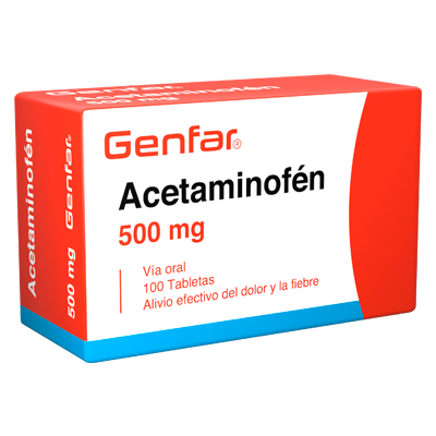 ACETAMINOFÉN GENFAR 500 MG Tabletas