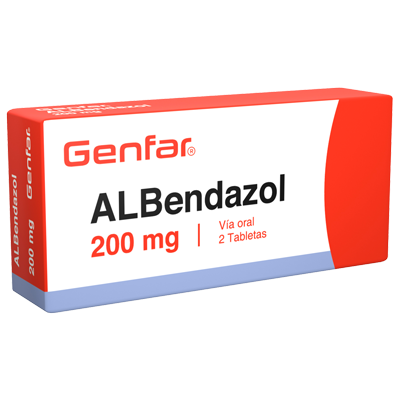 ALBENDAZOL GENFAR  200 MG Tabletas