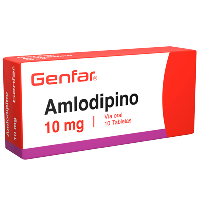 AMLODIPINO GENFAR 10 MG Tabletas