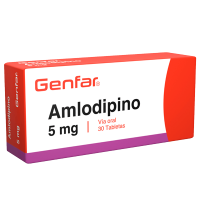 AMLODIPINO GENFAR 5 MG Tabletas