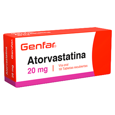ATORVASTATINA GENFAR 20 MG