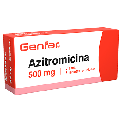 AZITROMICINA GENFAR 500 MG Tabletas recubiertas