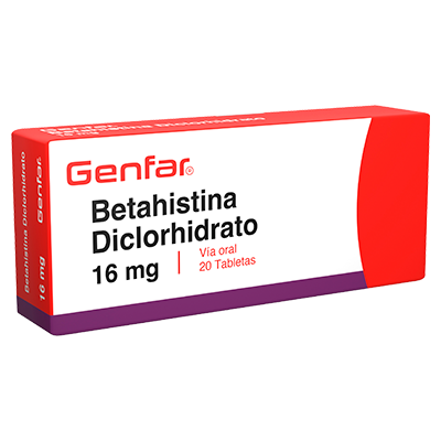 BETAHISTINA DICLORHIDRATO GENFAR 16 MG