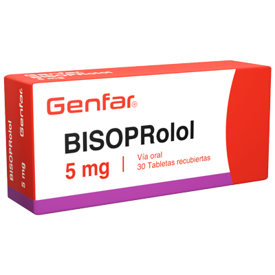 BISOPROLOL FUMARATO GENFAR Tabletas recubiertas
