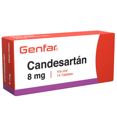 CANDESARTÁN GENFAR 8 MG Tabletas
