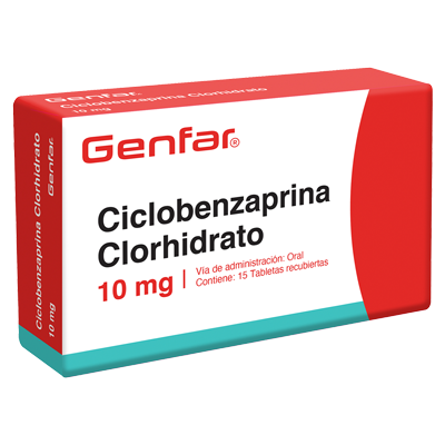 CICLOBENZAPRINA CLORHIDRATO 10 MG GENFAR