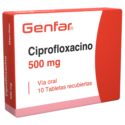 CIPROFLOXACINO GENFAR 500 MG Tabletas