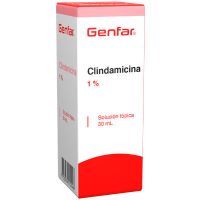 CLINDAMICINA GENFAR 1% Solución tópica