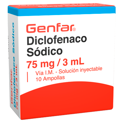 DICLOFENACO GENFAR Inyectable