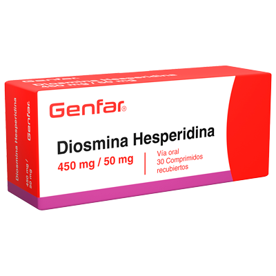 DIOSMINA BP-HESPERIDINA GENFAR Tabletas recubiertas