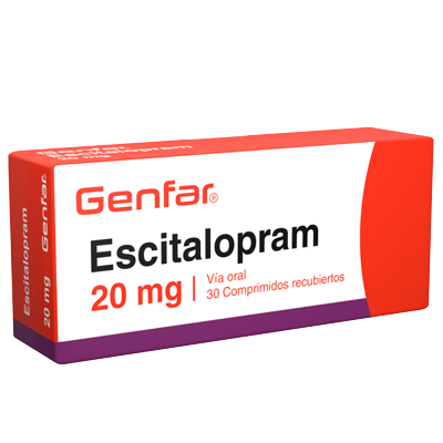 ESCITALOPRAM GENFAR 20 MG Tabletas recubiertas