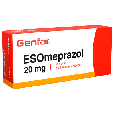 ESOMEPRAZOL GENFAR 20 MG Tabletas entéricas