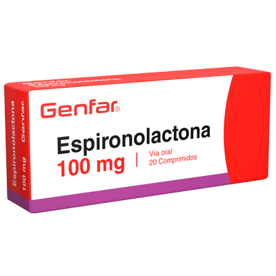 ESPIRONOLACTONA GENFAR 100 MG Tabletas