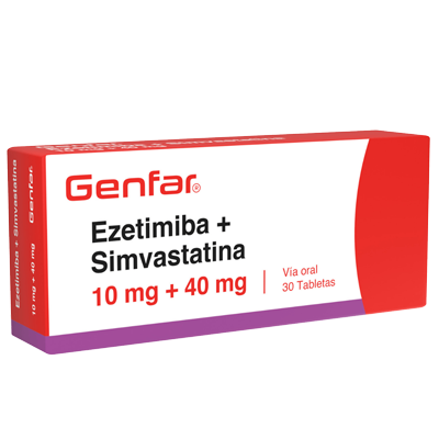 EZETIMIBA + SIMVASTATINA GENFAR 10 / 40 Tabletas