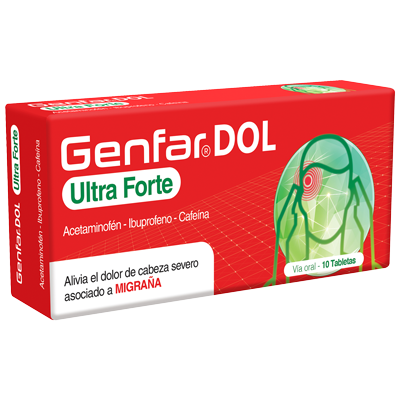IBUPROFENO + ACETAMINOFÉN + CAFEÍNA GENFAR Tabletas