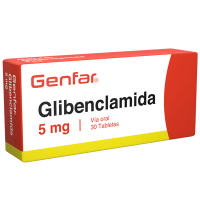 GLIBENCLAMIDA GENFAR 5 MG Tabletas