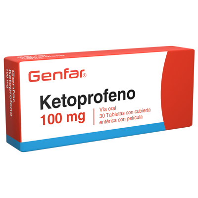 KETOPROFENO GENFAR  100 MG Tabletas recubiertas