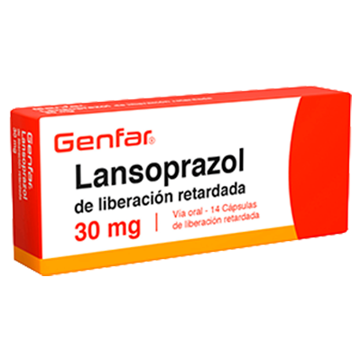 LANSOPRAZOL GENFAR 30 MG Cápsulas de liberación retardada