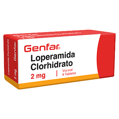 LOPERAMIDA GENFAR 2 MG Tabletas