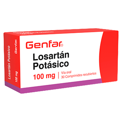 LOSARTÁN GENFAR 100 MG Comprimidos recubiertos