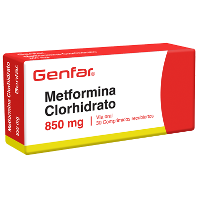 METFORMINA CLORHIDRATO GENFAR 850 MG