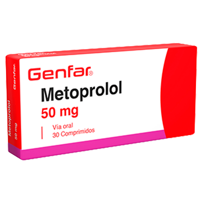 METOPROLOL GENFAR 50 MG Tabletas