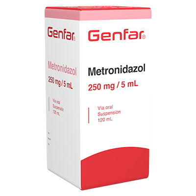 METRONIDAZOL GENFAR 250 MG/ 5ML Suspensión