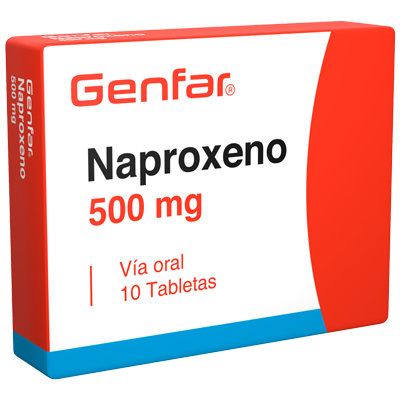 NAPROXENO GENFAR 500 MG Tabletas