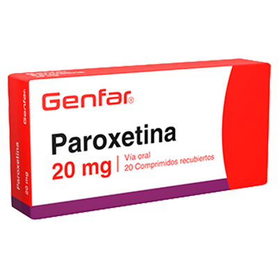 PAROXETINA GENFAR 20 MG Tabletas