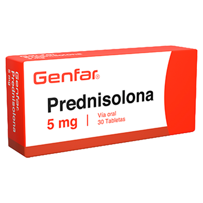PREDNISOLONA GENFAR 5 MG Tabletas