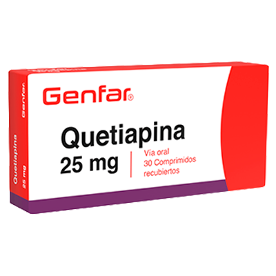 QUETIAPINA GENFAR 25 MG Tabletas recubiertas