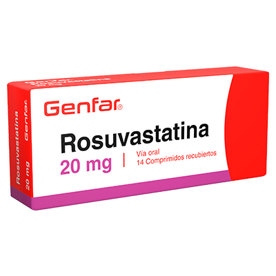 ROSUVASTATINA GENFAR 20 MG Tabletas