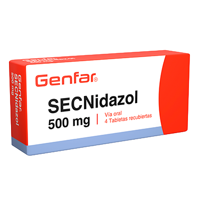 SECNIDAZOL GENFAR 500 MG Tabletas recubiertas