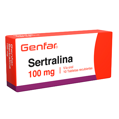 SERTRALINA GENFAR 100 MG Tabletas recubiertas